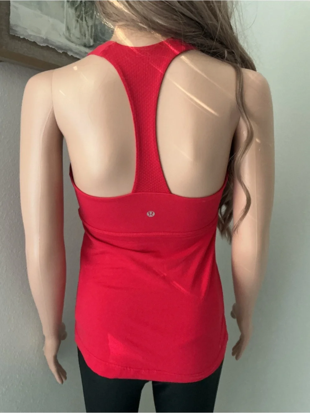 lululemon athletica Red Halter Crossover Tank